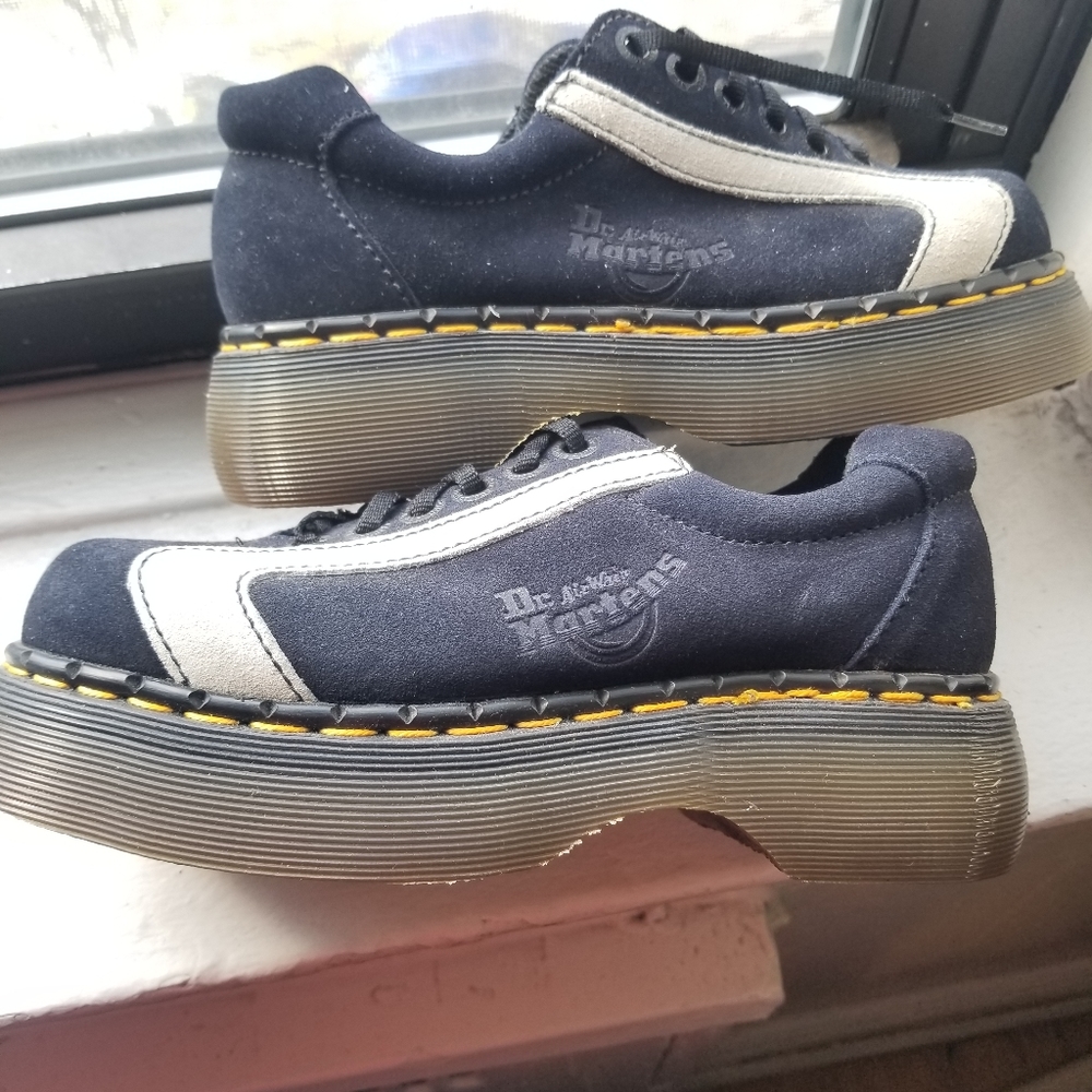 NWOT Vintage 90s/Y2K Dr Martens AirWair Suede Platform Sneakers 🇬🇧UK MADE!🇬🇧